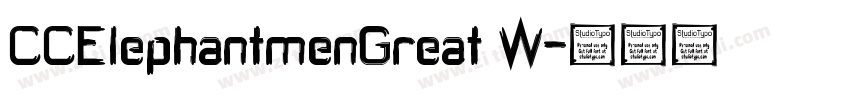 CCElephantmenGreat W字体转换
